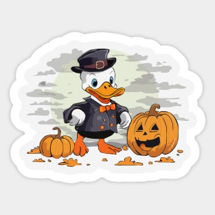 halloween duck lover Sticker